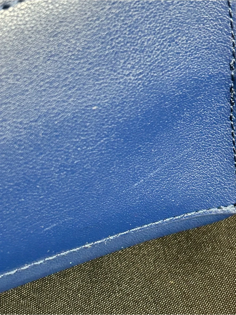Joy Mangano Leather Structured RFID Navy Blue Tote Bag Women’s Tote NWT